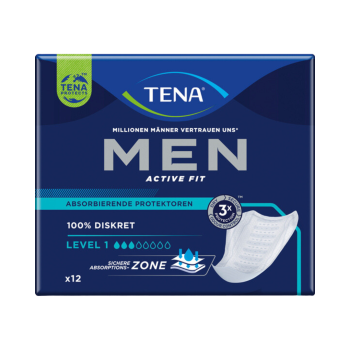 TENA MEN Level 1 Protektor Diskret, leichte Blasenschwäche, 12 Stück